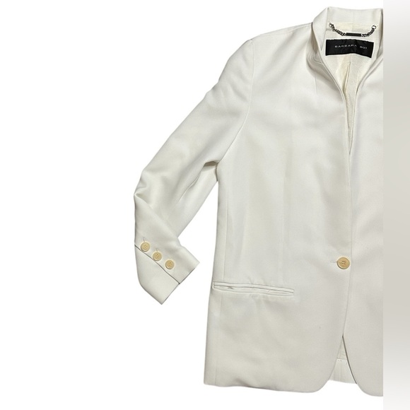 Barbara Bui Luxury Cream White Ready to Wear Blazer Sz 40 - Picture 2 of 7